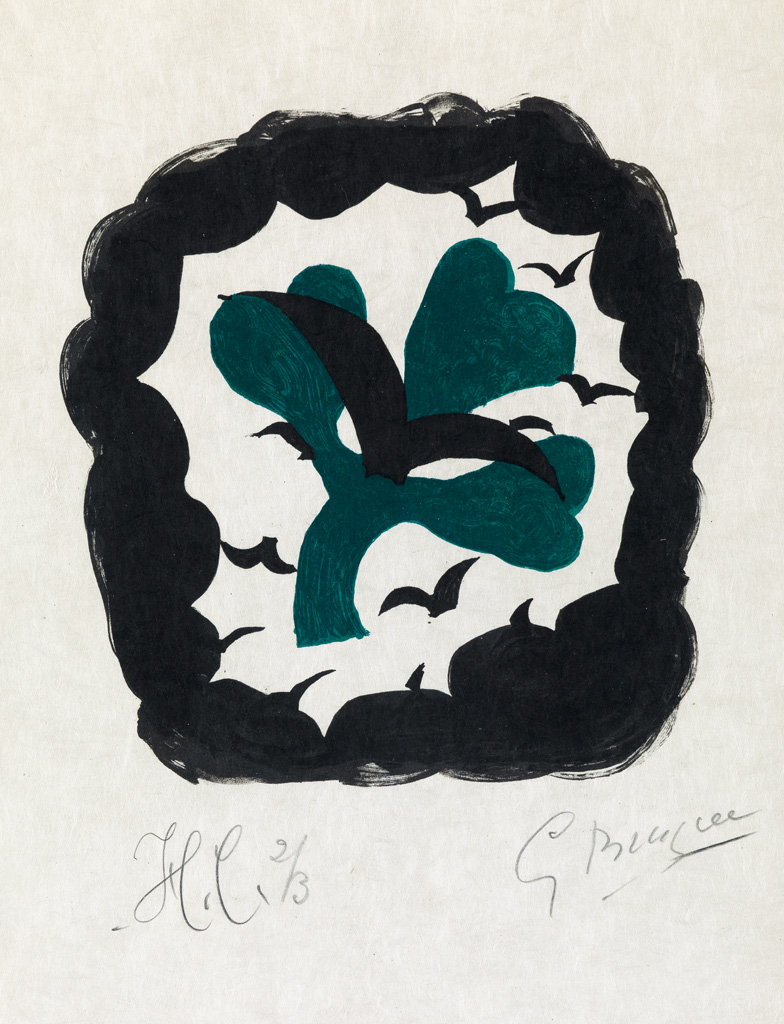 Appraisal: GEORGES BRAQUE Lettera Amorosa Le Tr fle Color lithograph on