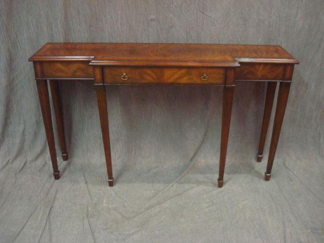 Appraisal: Mahogany Drawer Block Front Banded Server From a suburban New