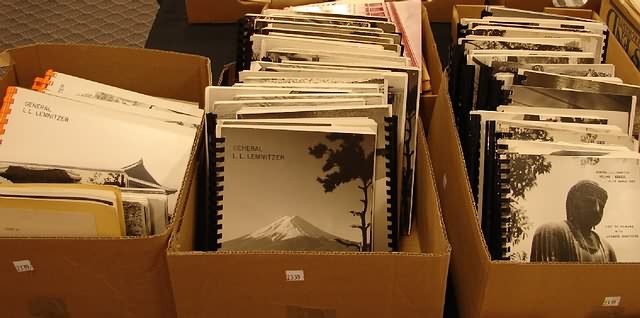 Appraisal: Grouping of photograph albums containing numerous x photographs detailing Lemnitzer's