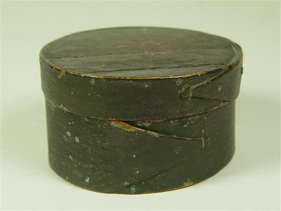 Appraisal: Green Painted Pantry Box th Century Green paint with black