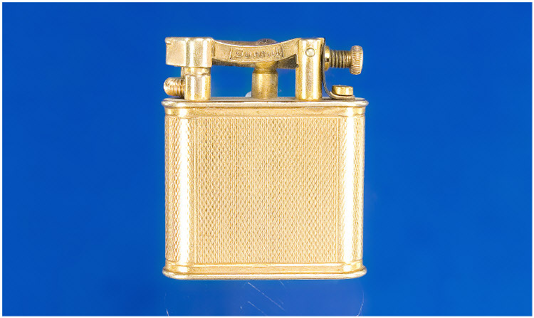 Appraisal: ct Gold Dunhill Petrol Lighter The Whole Body With Engine