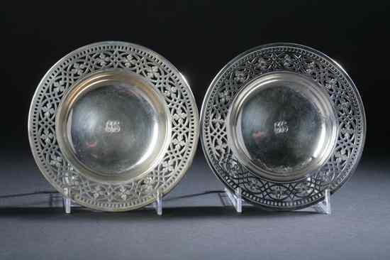 Appraisal: PAIR TIFFANY CO STERLING SILVER BON BON DISHES Circa -