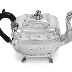 Appraisal: An American Silver Teapot Anthony Rasch Philadelphia New Orleans First