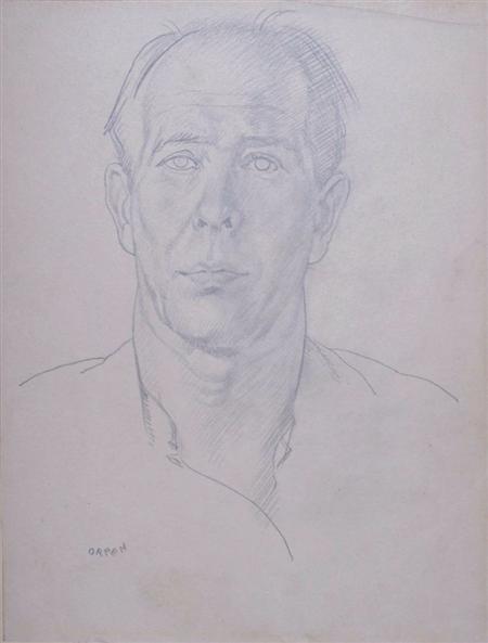 Appraisal: Sir William Orpen Irish - Portrait of a Gentleman Estimate