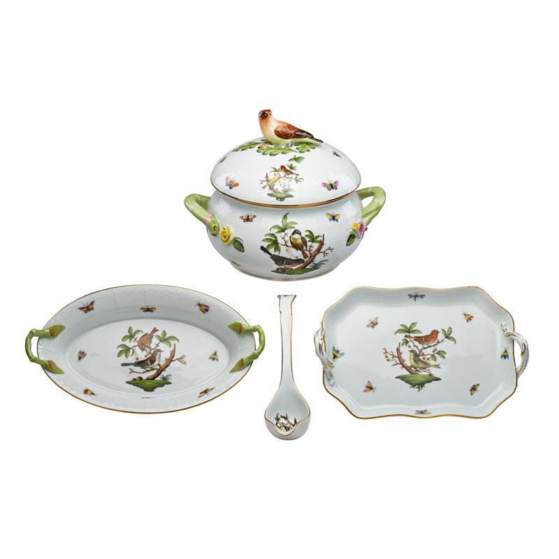 Appraisal: HEREND PORCELAIN SERVING PIECES Condition Report