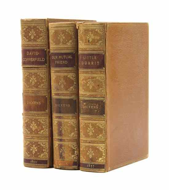 Appraisal: DICKENS CHARLES A group of three uniformly bound first editions