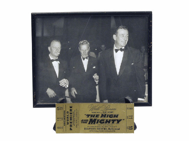 Appraisal: photo of John Wayne Bob Fellows and Bill Weldman entering