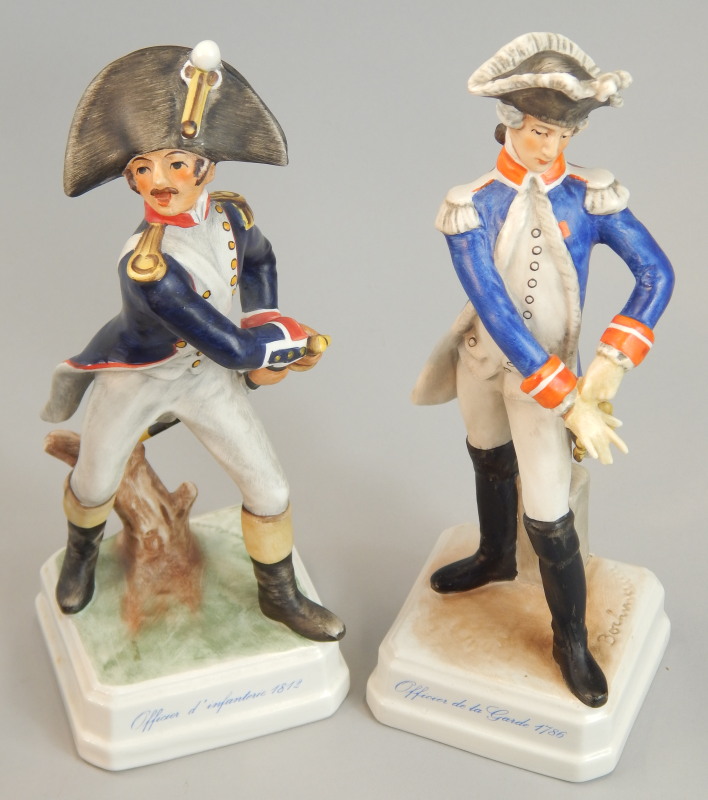 Appraisal: A pair of Goebel ceramic figures each modelled in the