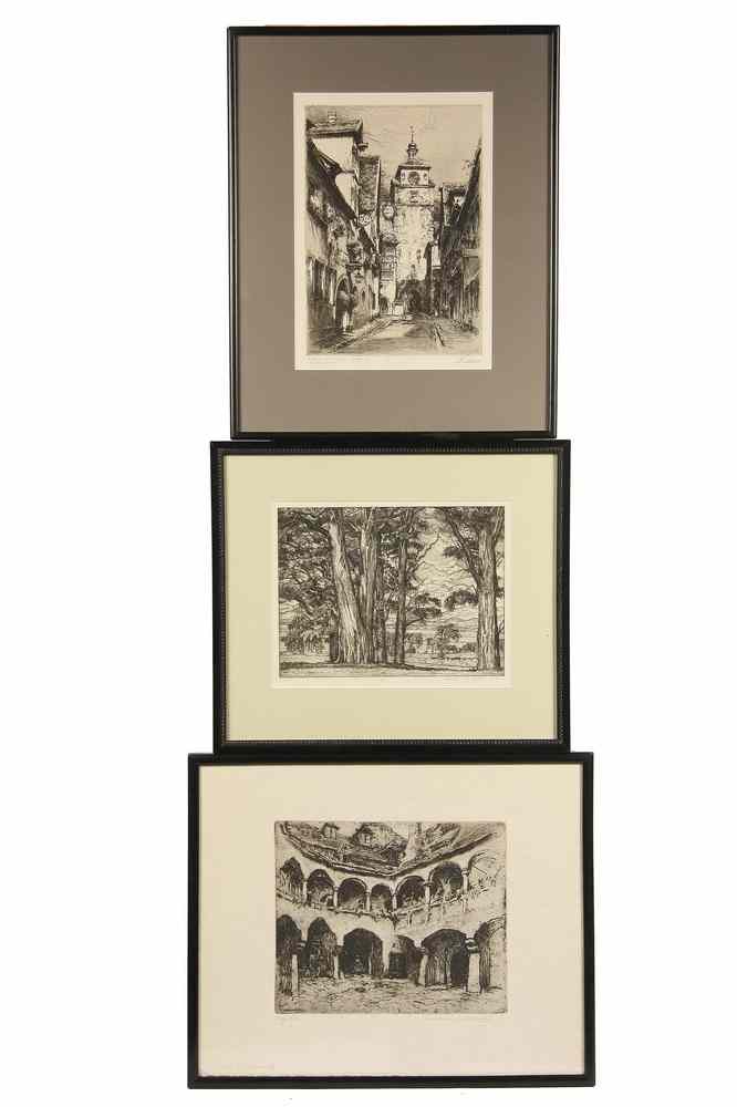 Appraisal: ETCHINGS - Including Vermont Valley by Luigi Lucioni VT NY