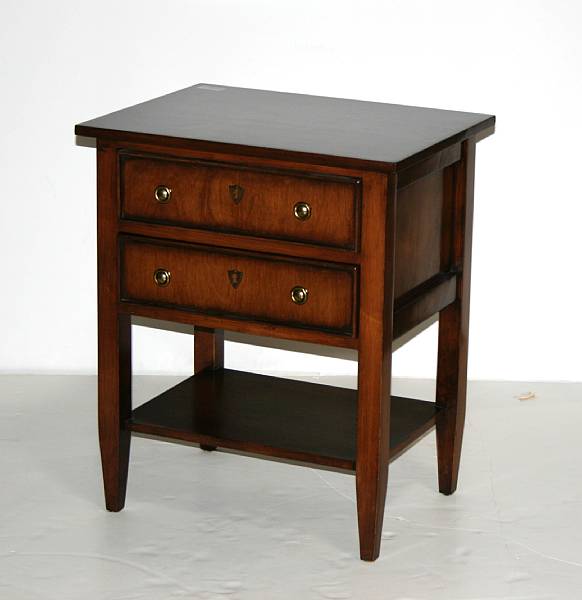 Appraisal: A pair of 'Hotel Collection' Neoclassical style hardwood side tables