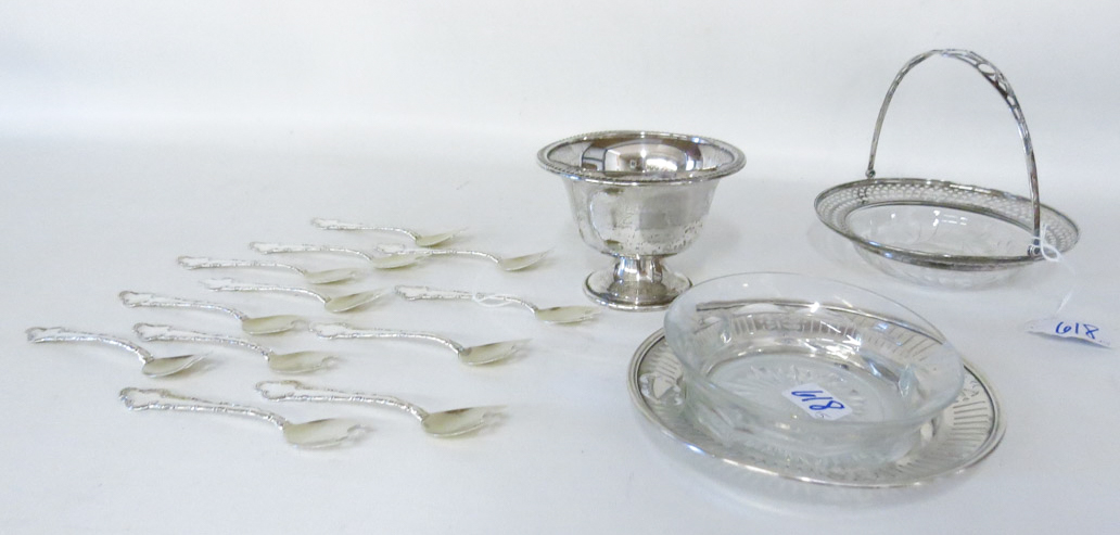 Appraisal: STERLING SILVER FLATWARE AND HOLLOWWARE fifteen pieces comprised of set