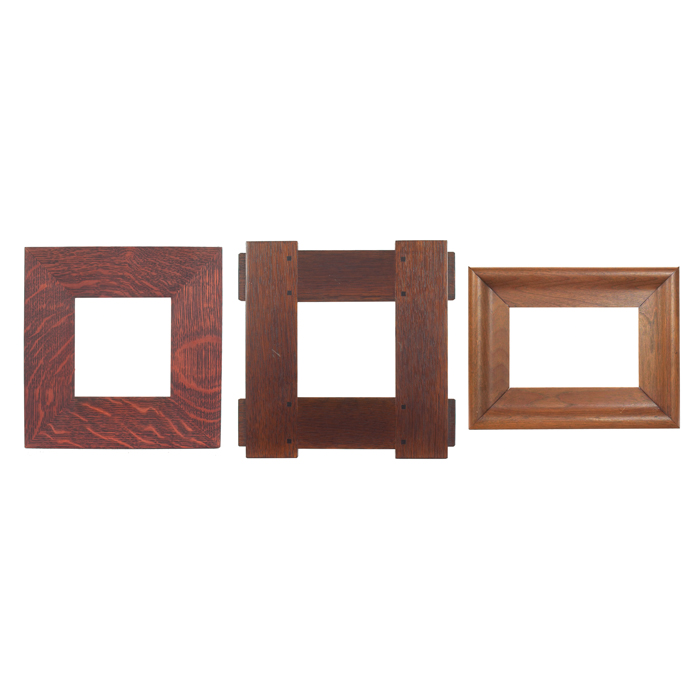 Appraisal: Group of frames three Arts and Craftsstyle Dard Hunter Studios