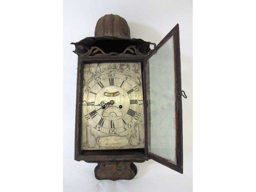 Appraisal: An early th century lantern style wall clock by Jas