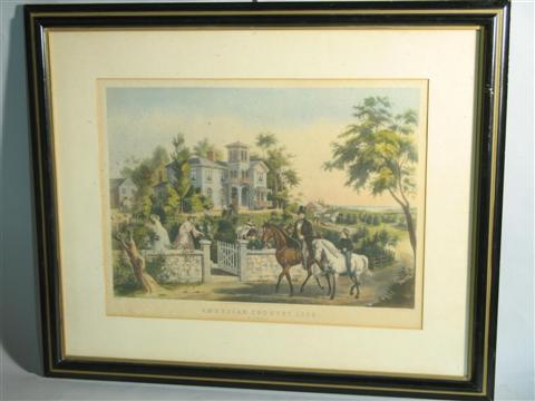 Appraisal: CURRIER AND IVES AMERICAN TH CENTURY AMERICAN COUNTRY LIFE MAY