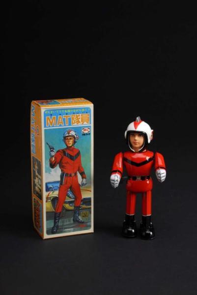 Appraisal: Mat Astronaut Toy Description Japanese Made by Bullmark Working When