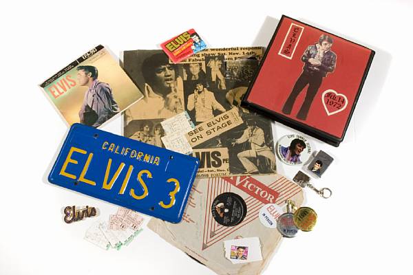 Appraisal: An Elvis Presley group of collectibles s Souvenirs related to