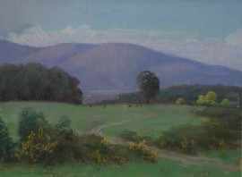 Appraisal: Morris E Cohen - The Dandenongs from Bayswater Lonely Farm