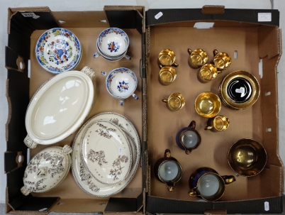 Appraisal: A collection of mixed ceramic items including Victorian Caaius dinnerware