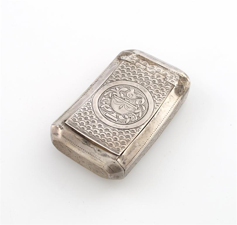 Appraisal: A George III silver snuff box