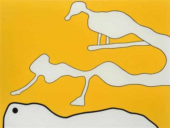 Appraisal: Brent Harris born On Becoming Yellow No screenprint x cm