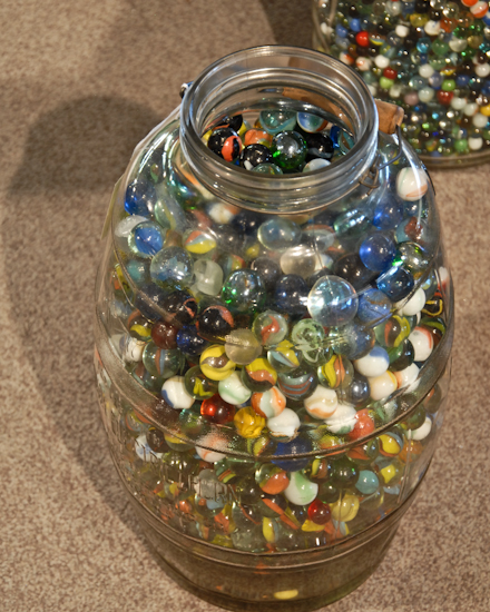 Appraisal: Gallon Jar of Shooters Approx Marbles