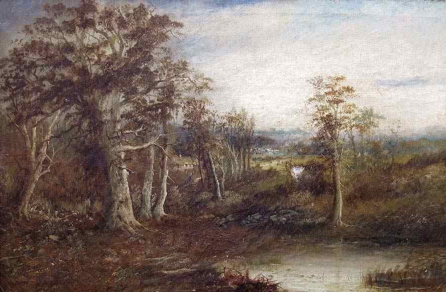 Appraisal: THOMPSON J English School th C Landscape with Stream and