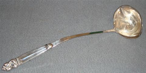 Appraisal: International Royal Danish sterling silver punch ladle l TO Estimate