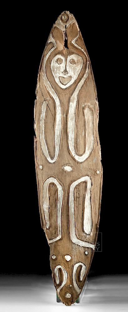 Appraisal: Mid- th C Papua New Guinea Wood Gope Board w