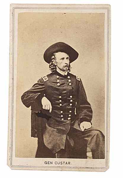 Appraisal: George A Custer CDV by Goldin CDV of George A