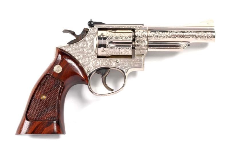 Appraisal: Fine Factory Engraved S W Mod - D A Revolver