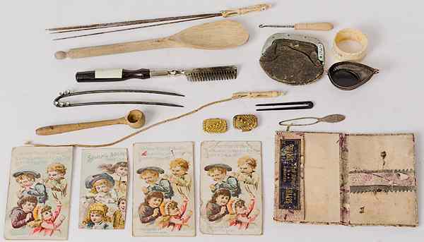 Appraisal: Sewing Instruments Plus th century an assembled group of sewing