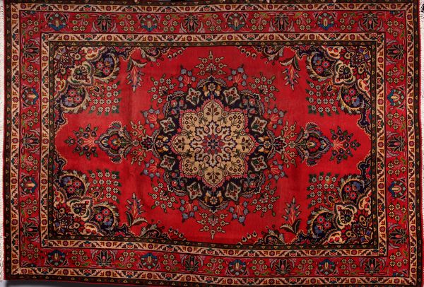 Appraisal: Fine Persian Tabriz rug ' x ' EST