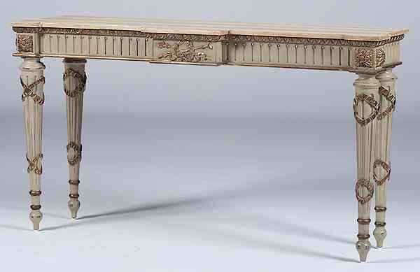 Appraisal: Robert Adam-style Console Table th century A Robert Adam-style console