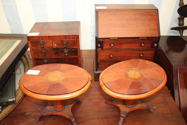 Appraisal: A SMALL SIZED APPRENTICE CHEST OF TWO SHORT AND THREE