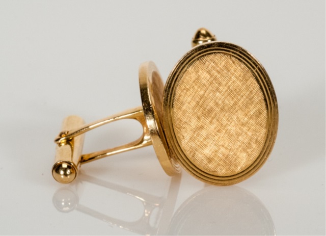 Appraisal: Pair of K Cufflinks 's 's dwt