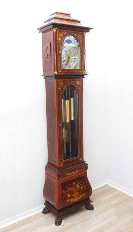 Appraisal: NICE ARTIME INLAID LONG CASE CLOCK th century production inlaid