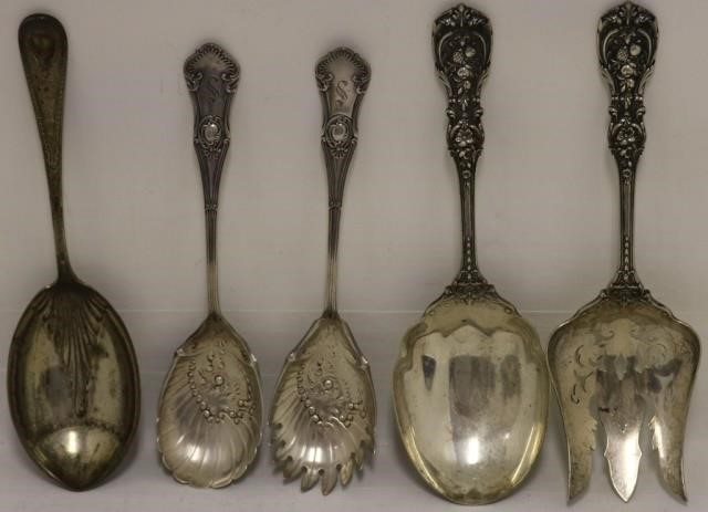 Appraisal: FANCY STERLING SILVER SERVING PIECES TO INCLUDEA REED BARTON FRANCIS