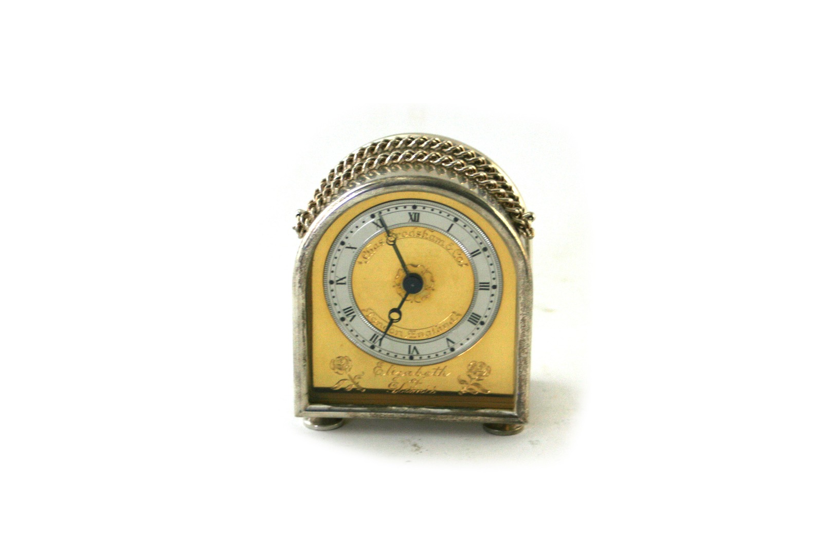 Appraisal: An arched silver cased timepiece Charles Frodsham Co London the