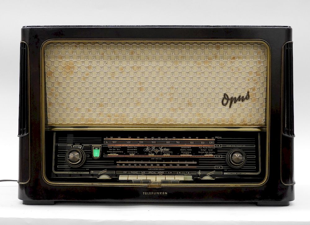 Appraisal: Telefunken Opus Hi-Fi System AM FM Radio Germany Circa Opus