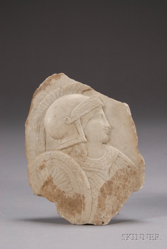 Appraisal: Relief Bust of the Goddess Athena Hellenic period rd century