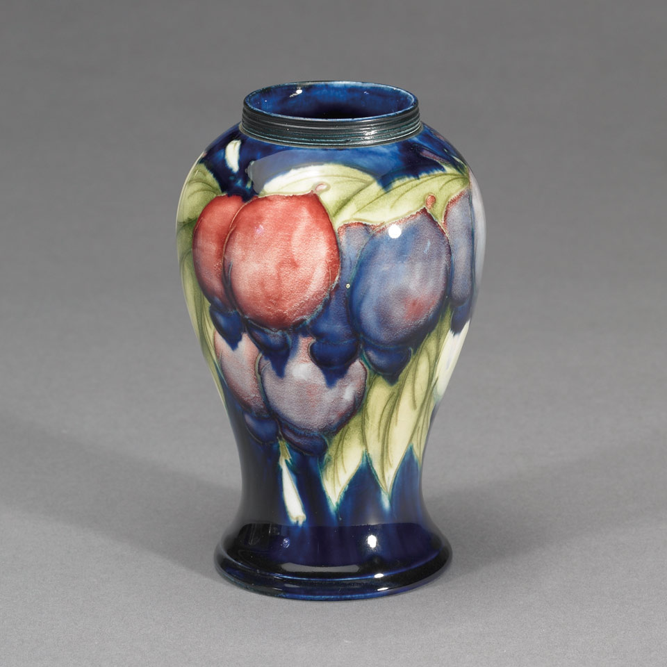 Appraisal: Moorcroft Wisteria Vase c impressed marks painted initials in blue