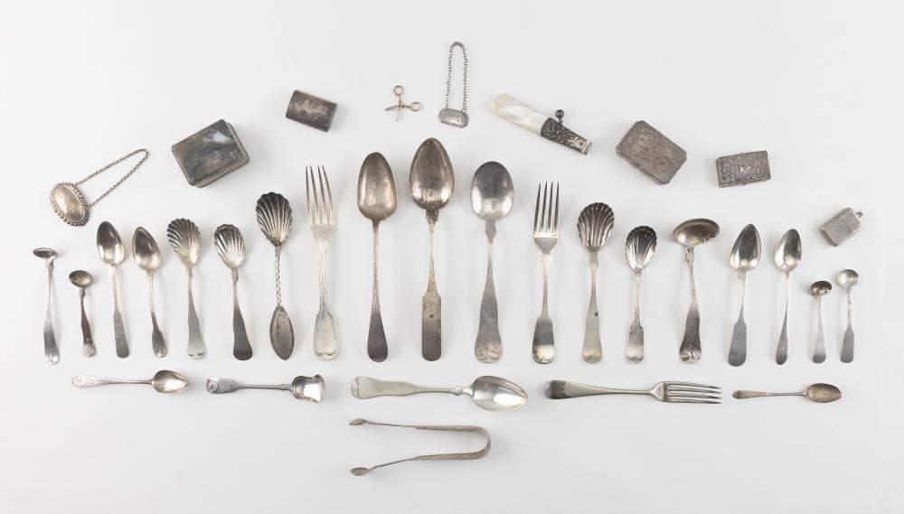 Appraisal: APPROX SEVENTY PIECES OF AMERICAN FRENCH AND OTHER ASSORTED SILVERAPPROX