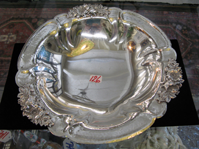 Appraisal: A WATSON ART DECO STERLING SILVER BOWL ornate flower bouquets