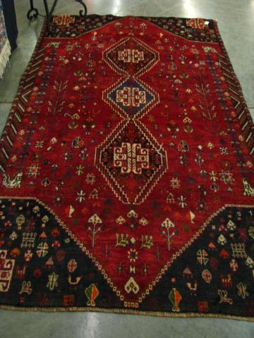 Appraisal: Semi-antique Oriental rug Shiraz ' x '