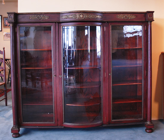 Appraisal: An Ormolu Mounted Triple Bookcase in the French taste having