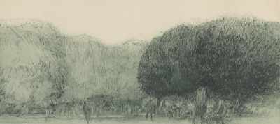 Appraisal: Harold Altman American - Park II Etching in monotone signed