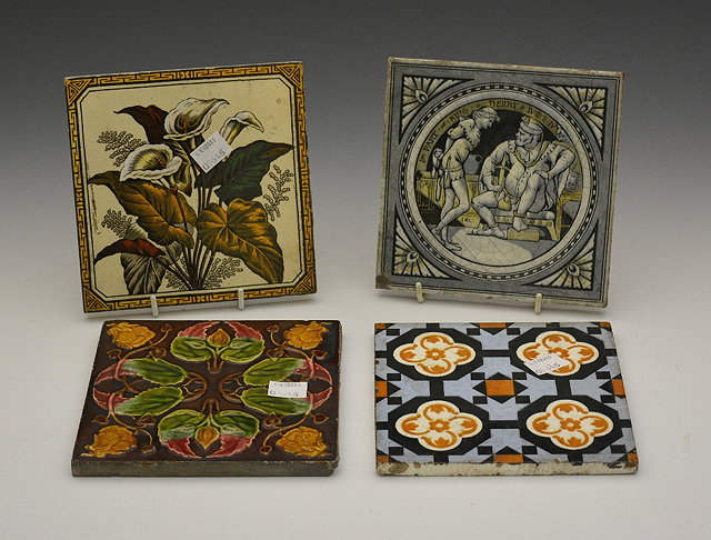 Appraisal: A Minton pottery tilewith scene from King Henry IV Part