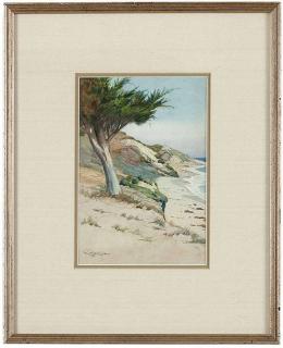 Appraisal: William Seltzer Rice ''A Monterey Cypress Laguna Cal '' signed