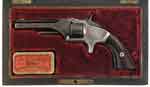 Appraisal: CASED SMITH WESSON ST MODEL ND ISSUE TIP-UP SPUR TRIGGER