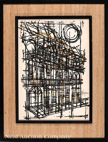 Appraisal: Robert Helmer American New Orleans - Cathedral lithograph on paper